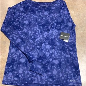 NWT Blue/Purple Eddie Bauer Thermal Shirt Size XL